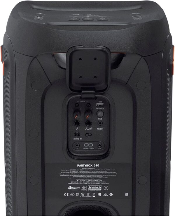 JBL PartyBox 310: Powerful Portable Bluetooth Speaker with Light Show & Bass - Image 9