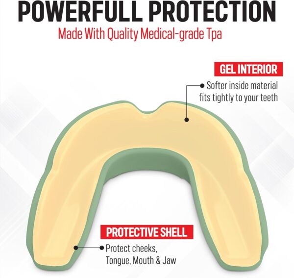 Professional Sports Mouth Guard for Boxing, MMA, Football - Adult & Kids - Image 3