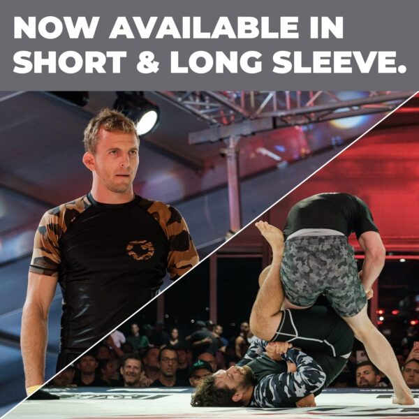 Gold BJJ Camo Rash Guard | Premium No-Gi Compression Shirt for Jiu Jitsu MMA - Image 5