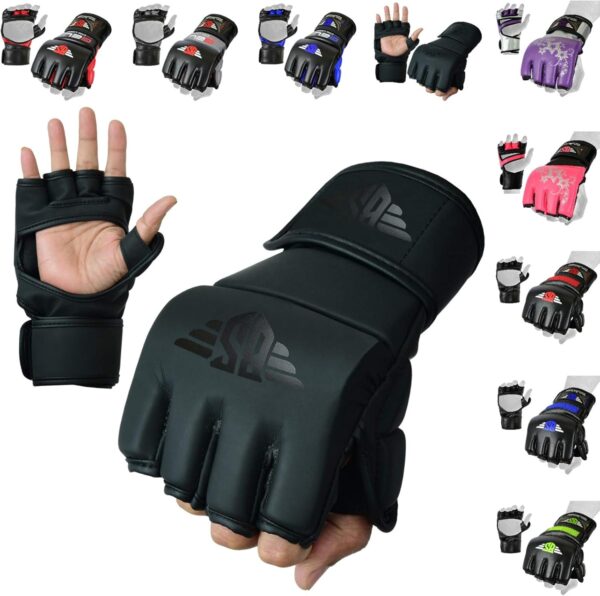 BeSmart UFC Kickboxing Gloves - MMA Sparring & Training Gloves for Mixed Martial-Arts, Adults Men & Women
