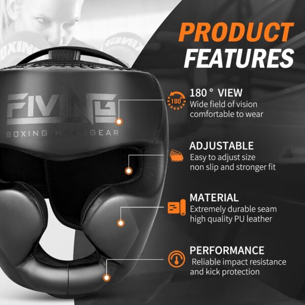 FIVING Pro Boxing Headgear: Ultimate Protection for MMA & Martial Arts - Image 2