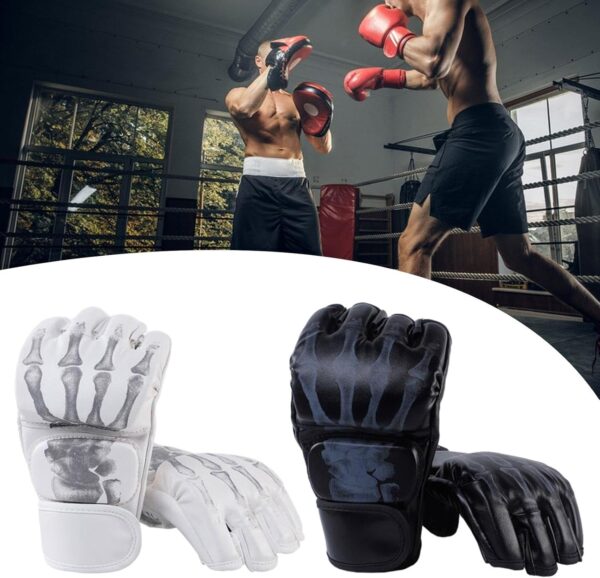 Premium MMA Fighting Gloves: PU Leather Sparring & Grappling Gear for Men & Women - Image 2