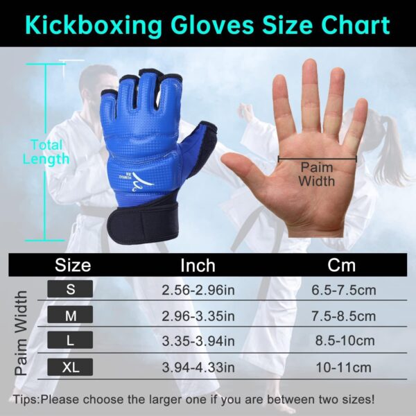 Pro MMA Sparring Gloves | Half Finger Boxing Gloves for Men, Women & Kids Training - Image 6