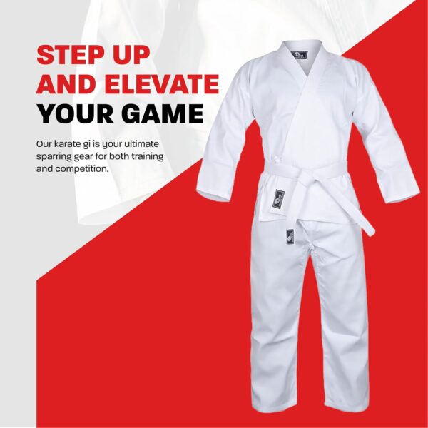 Premium Lightweight Karate Gi for All Ages - Complete Uniform with Belt - Image 2