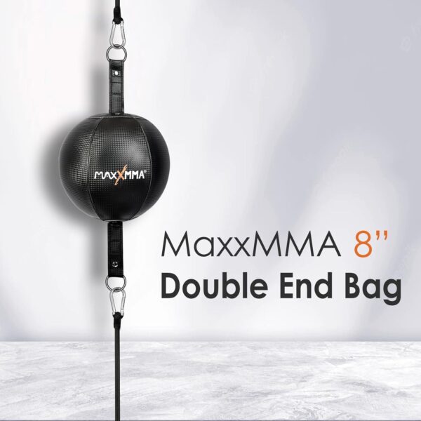 MaxxMMA Pro Boxing Double End Ball: Speed Reflex Training w/ Pump & Mounts - Image 2