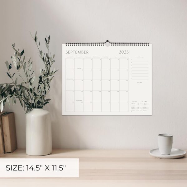 Premium 2025-2026 Monthly Wall Calendar - Oversized 14.5"x11.5" for Home Office - Image 5