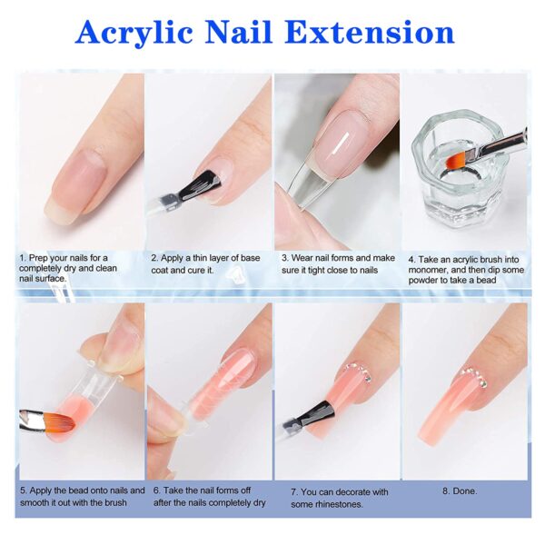 Professional Low Odor Acrylic Nail Liquid Monomer 150ml - Quick Dry - Image 5