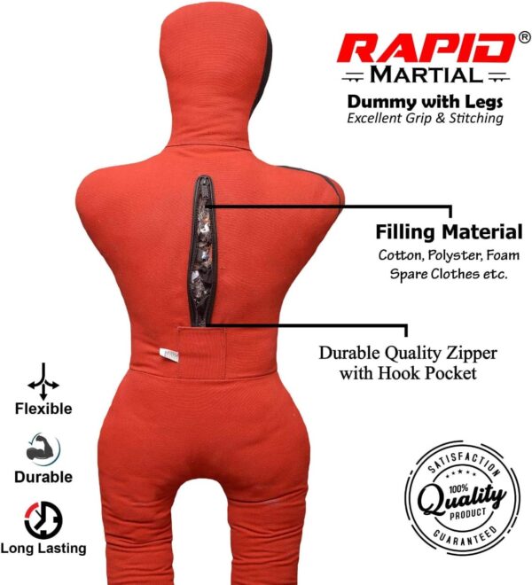 Elite 6ft BJJ Grappling Dummy - MMA Submission Training - Unfilled - Image 3