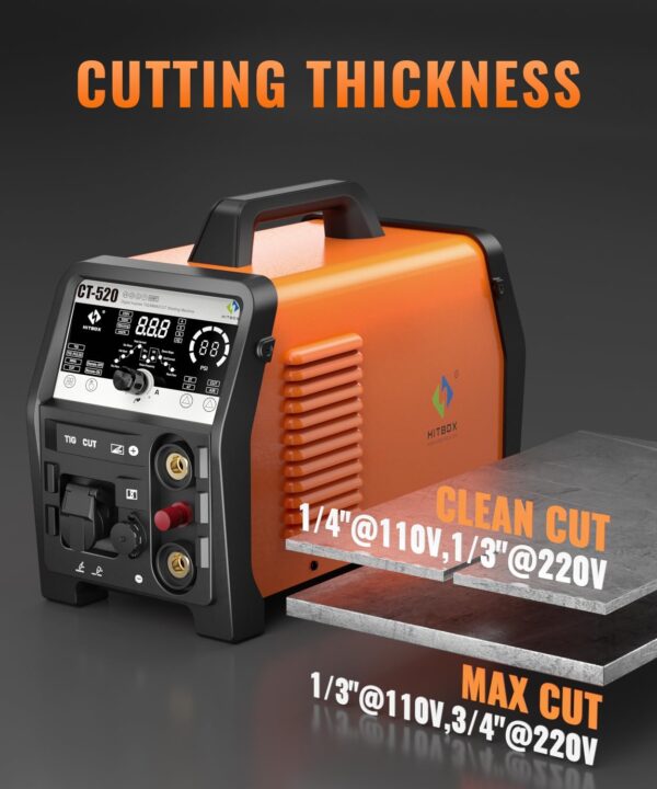 HITBOX CT520 4-in-1 Plasma Cutter TIG Welder Combo 50A Air Sensor 110/220V - Image 6