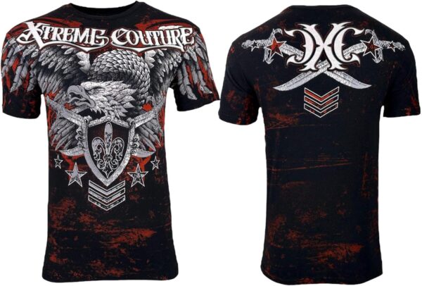 Xtreme Couture Normandy Eagle MMA Men's T-Shirt by Affliction - UFC Biker - Image 2