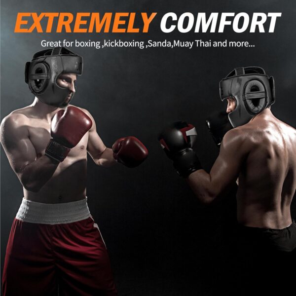 FIVING Pro Boxing Headgear: Ultimate Protection for MMA & Martial Arts - Image 6