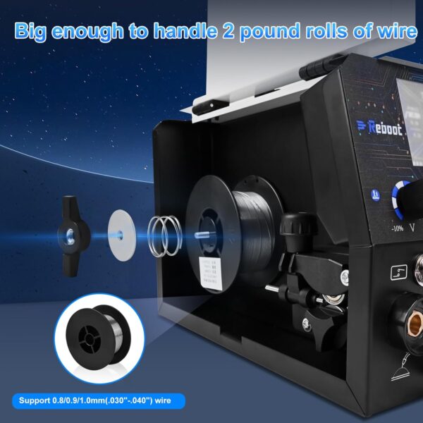 Reboot 5-in-1 200Amp MIG/TIG/Stick Welder, 120V/240V Dual Voltage w/LED - Image 4
