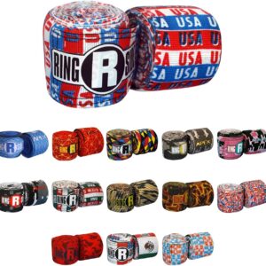 Ringside Apex 130” Boxing Hand Wraps Pair - Durable, Elastic Training Wraps with Hook & Loop Closure, Multi-Color Options, Perfect for MMA, Muay Thai, Kickboxing