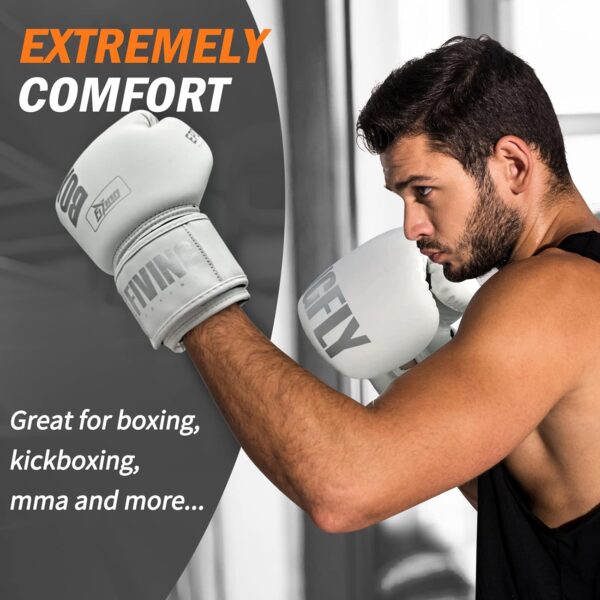 FIVING Pro Boxing Gloves | Men Women MMA Muay Thai Kickboxing Training - Image 5
