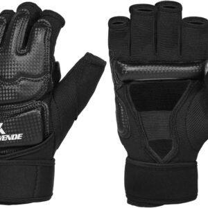 Half Finger Kickboxing Gloves - Also Fit for Taekwondo Sparring,Training Light Workouts, Muay Thai, Martial Arts(Karav MAGA),Karate,Shadow Boxing,Cardio Kickboxing Class,Combat Class