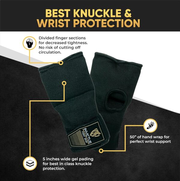 Invictus Gel Hand Wraps | Fast Protection for Boxing MMA Muay Thai - Image 9