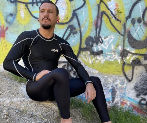 Elite Men's Long Sleeve Compression Rash Guard for MMA BJJ No Gi Training - Image 7