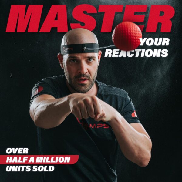 Advanced Boxing Reflex Ball: Hand-Eye Trainer with Bluetooth Punch Counter App - Image 3