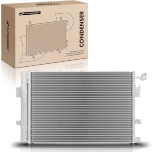 A-Premium Air Conditioning A/C Condenser Compatible with Cadillac XLR 2004-2009 & Chevrolet Corvette 2005-2013, SSR 2003-2006, Replace# 10442892