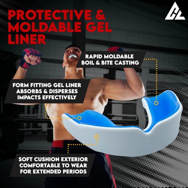 Pro-Fit Moldable Mouthguard | Custom Boil & Bite for MMA, Boxing, Hockey - Image 4