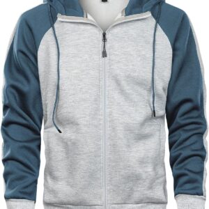 Hoodies for Men Zip Up Hoodie Drawstring Casual Long Sleeve Pocket Hooded Sweatshirts