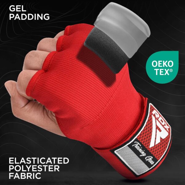 RDX Premium Gel Boxing Hand Wraps | MMA Inner Gloves with Wrist Support - Image 2