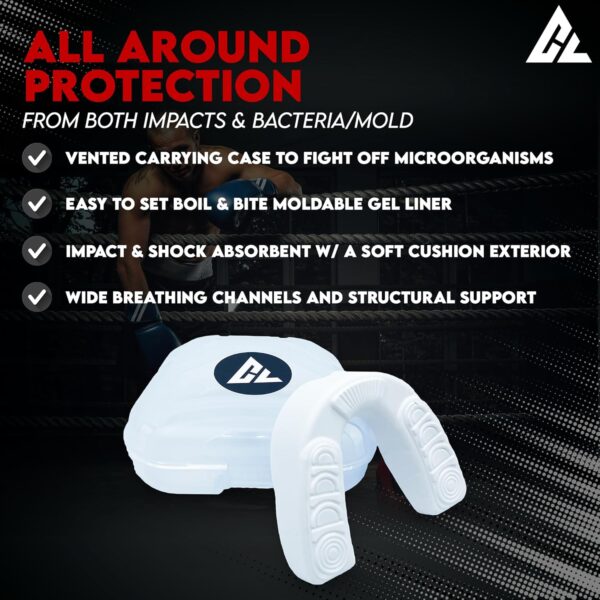 Pro-Fit Moldable Mouthguard | Custom Boil & Bite for MMA, Boxing, Hockey - Image 2
