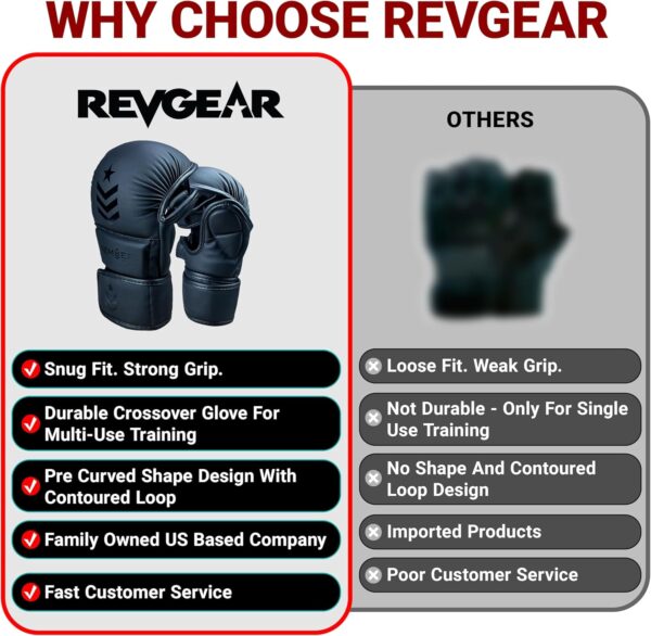 Revgear Premium 7oz MMA Sparring Gloves: Best Training & Heavy Bag Gloves - Image 4