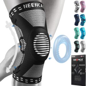 NEENCA Knee Braces for Knee Pain Relief, Compression Knee Sleeves with Patella Gel Pad & Side Stabilizers, Knee Support for Weightlifting, Running, Workout, Arthritis, Meniscus Tear, Men Women. ACE-53