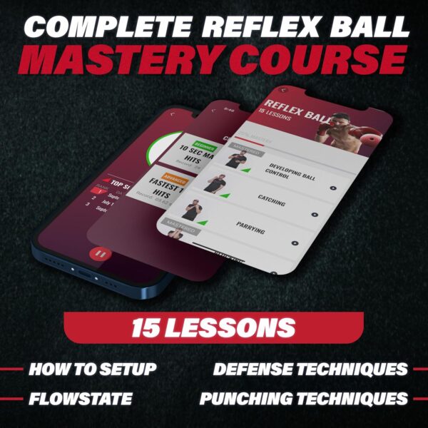 Advanced Boxing Reflex Ball: Hand-Eye Trainer with Bluetooth Punch Counter App - Image 5