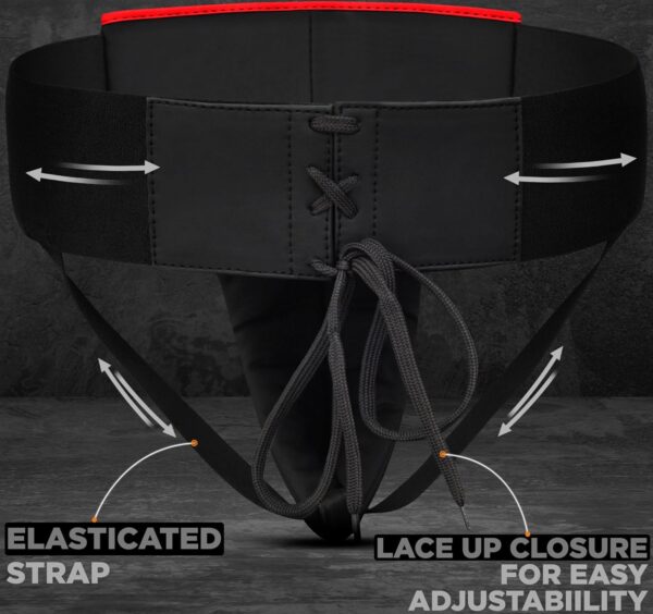RDX Adjustable Leather Groin Guard | Ultimate MMA Boxing Protection - Image 4