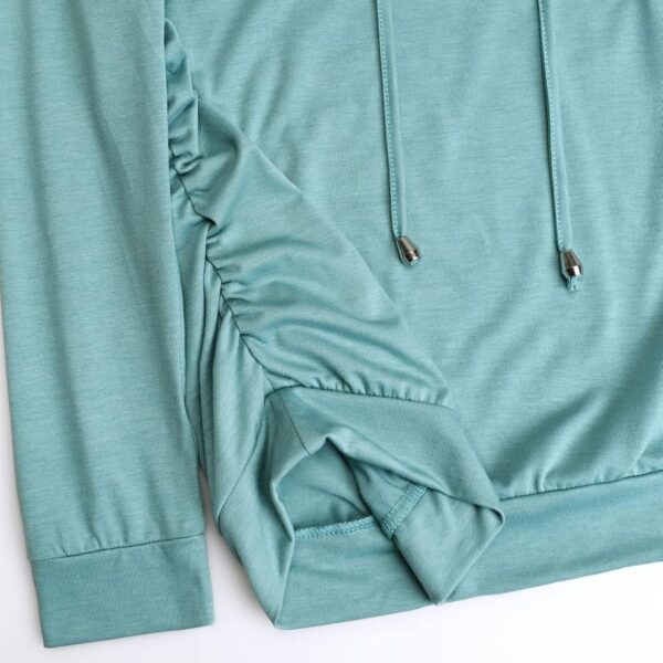 DEBELLY Maternity V-Neck Hoodie | Soft Lightweight Sweatshirt for Pregnancy - Image 5