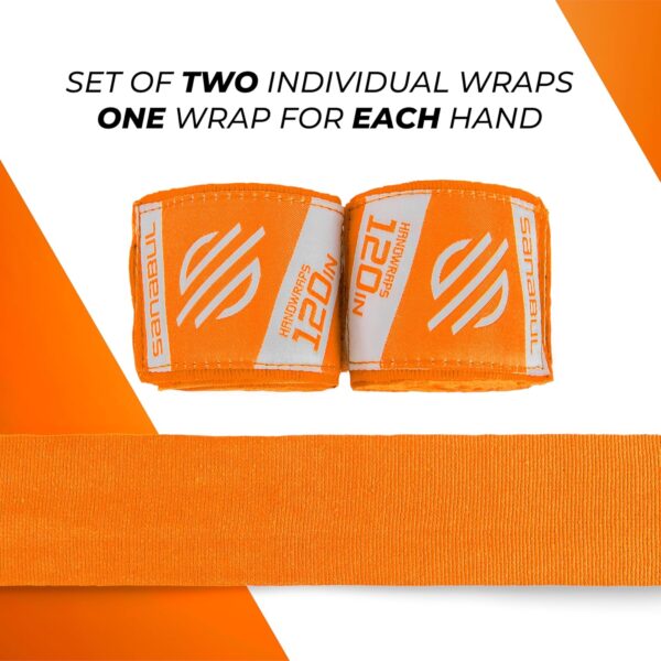 Sanabul 120" Elite Boxing Hand Wraps | MMA, Muay Thai & Kickboxing Support - Image 7