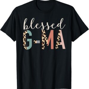 Blessed G-Ma Grandma Cute Leopard Print T-Shirt