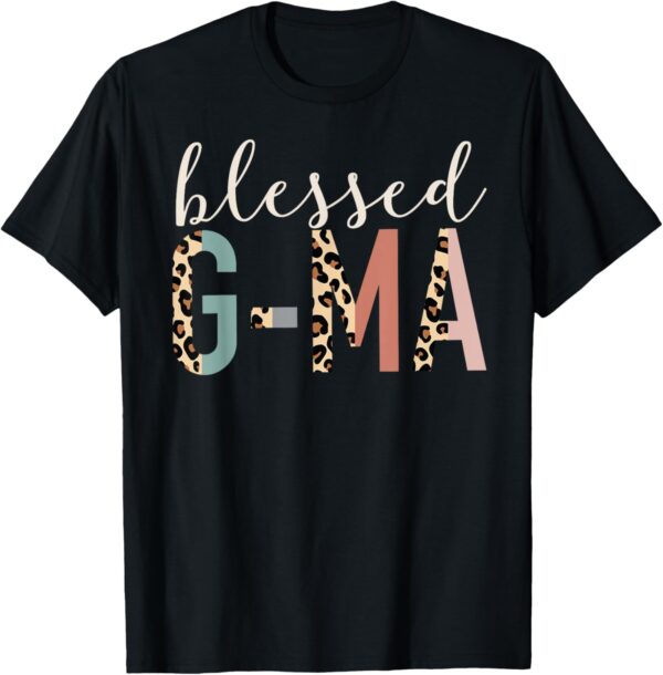Blessed G-Ma Grandma Cute Leopard Print T-Shirt