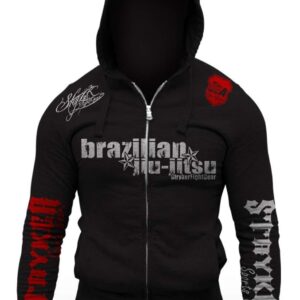 BRAZILIAN JIU JITSU STARS ADULT UFC MMA FULL ZIP-UP HOODIE SWEATSHIRT TOP