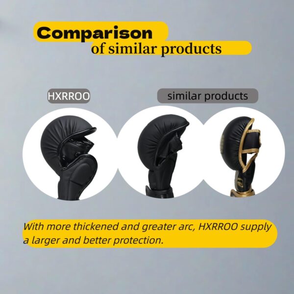 Professional MMA Hybrid Gloves: Open Palm Sparring for Boxing & Martial Arts - Image 4