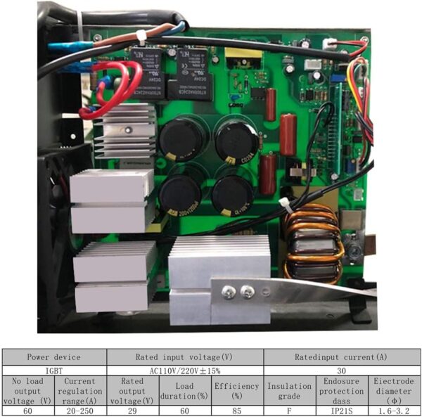 Shikha 250A Portable ARC Welder | Dual Voltage IGBT Inverter w/ LCD Display - Image 6