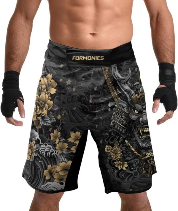 Premium Samurai MMA Shorts: Men's BJJ Fight Trunks for Grappling & Combat Sports - Image 4