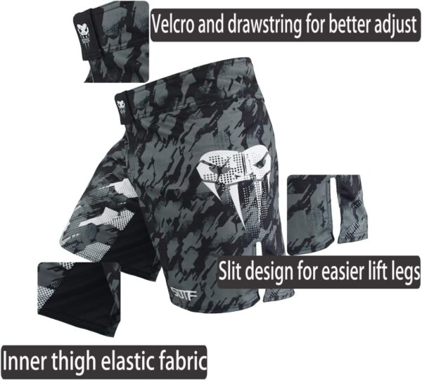 SOTF Pro Boxing Shorts for Men: MMA BJJ No Gi Fight Training Gear - Image 3