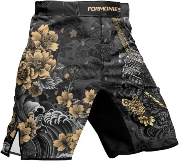 Premium Samurai MMA Shorts: Men's BJJ Fight Trunks for Grappling & Combat Sports - Image 3