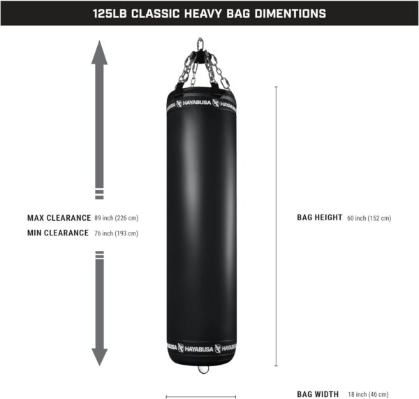 Hayabusa 125lb Classic Heavy Bag | Premium MMA Boxing Training Equipment - Image 4