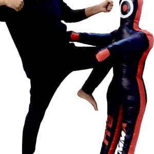 Wrestling Dummy Grappling Dummy PU Leather BJJ MMA Judo Karate Adult Jiu Jitsu Dummy - Un-Filled
