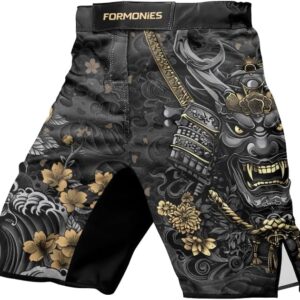 Samurai MMA Shorts Men BJJ Fight Trunks for Grappling Martial Arts Boxing Muay Thai