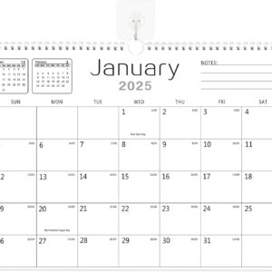 BHR Wall Calendar, Calendar 2025-2026 from January 2025 to June 2026 18 Months Calendars 14.7 inch×11 inch Julian Dates for New Year and Christmas Gifts