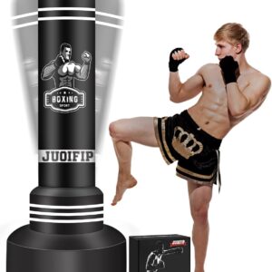 Standing Punching Bag for Adults, 70" Kick Boxing Bag with Stand, Men Kickboxing Bag Inflatable Punching Bag Boxing Training Equipment for MMA Muay Thai Fitness Karate