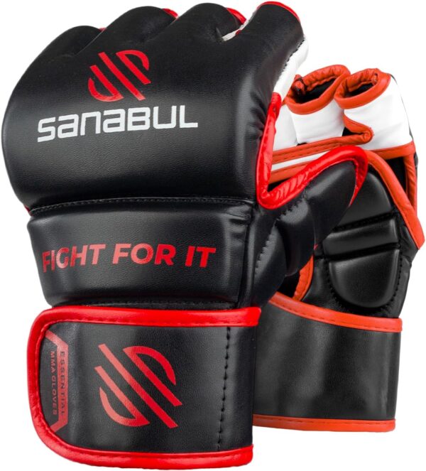 Sanabul Essential 4oz MMA Gloves for Men & Women, Professional Fighting Boxing Muay Thai Kickboxing Gloves for Sparring Grappling and Training