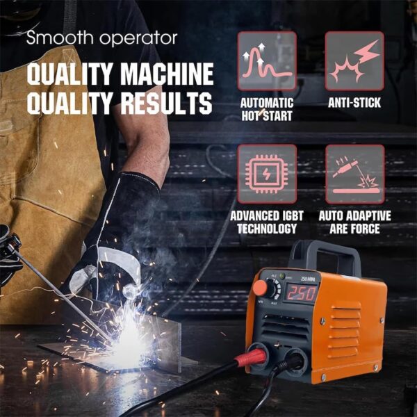 Saker 110V Portable Stick Welder | Mini MMMA-250 IGBT Inverter for DIY - Image 6