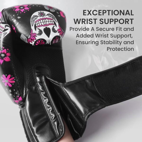 FINGER TEN Women's Leather Boxing Gloves for MMA Training & Sparring | 8-14oz - Image 4