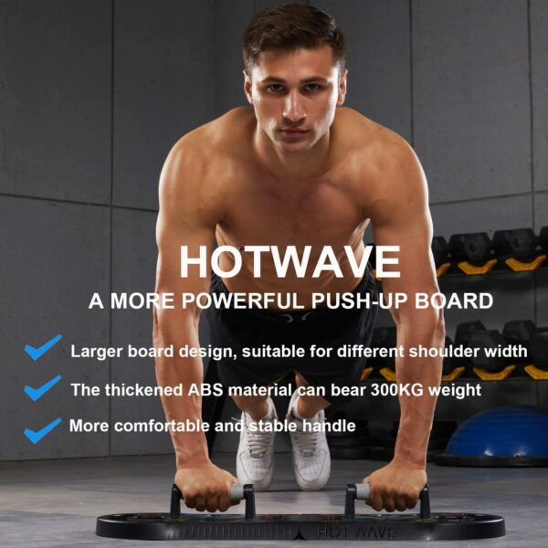 HOTWAVE 20-in-1 Foldable Push Up Board | Home Gym Strength Training Pro - Image 4
